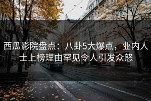 西瓜影院盘点：八卦5大爆点，业内人士上榜理由罕见令人引发众怒