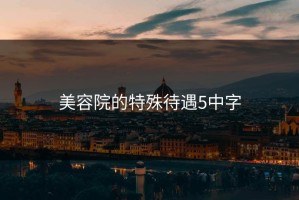 美容院的特殊待遇5中字